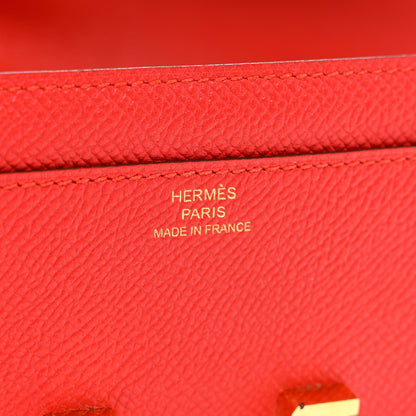 Hermes Epsom Constance Long Wallet Rouge Tomate 7 of 8