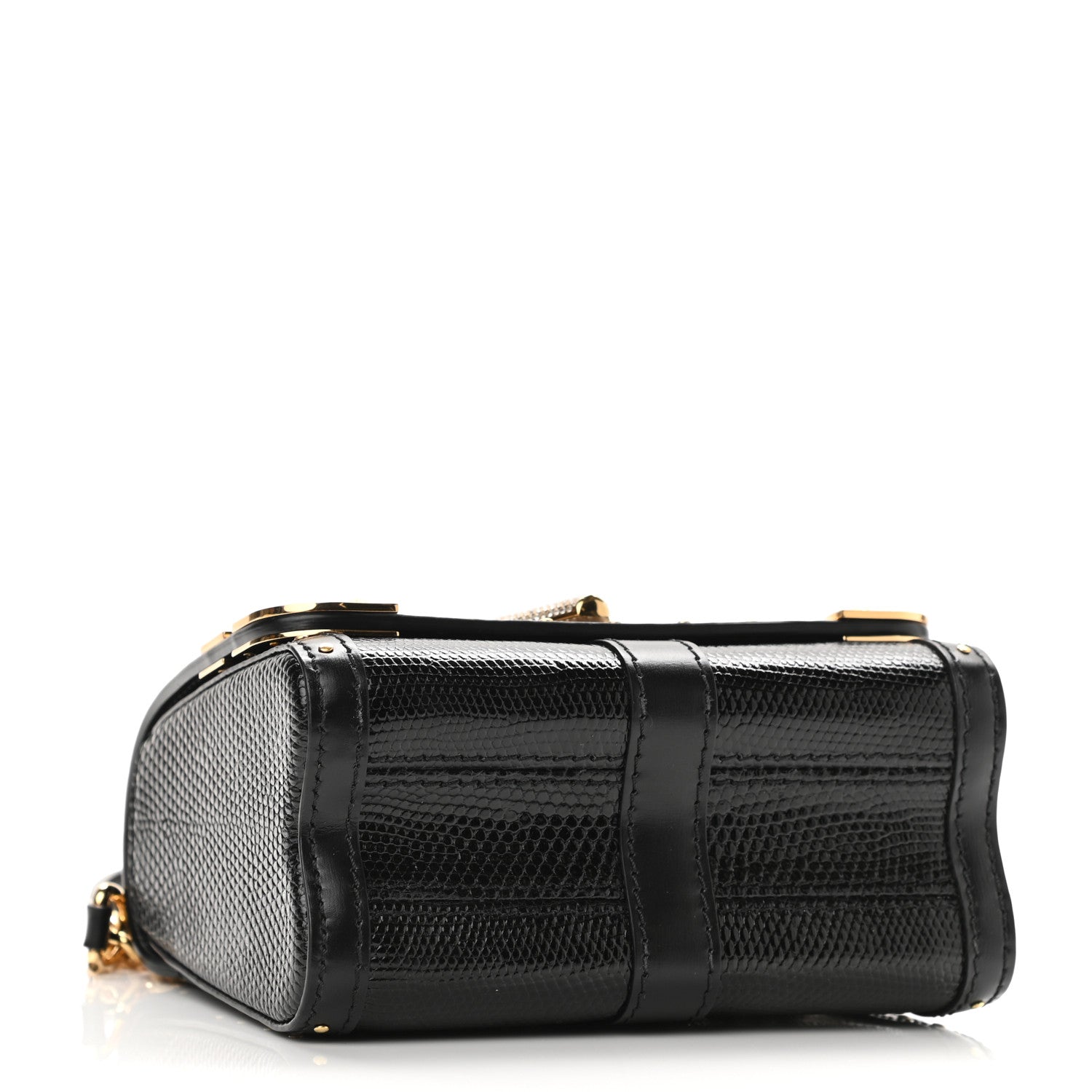 Louis Vuitton Lizard Mini Twist Shoulder Bag Black 5 of 11