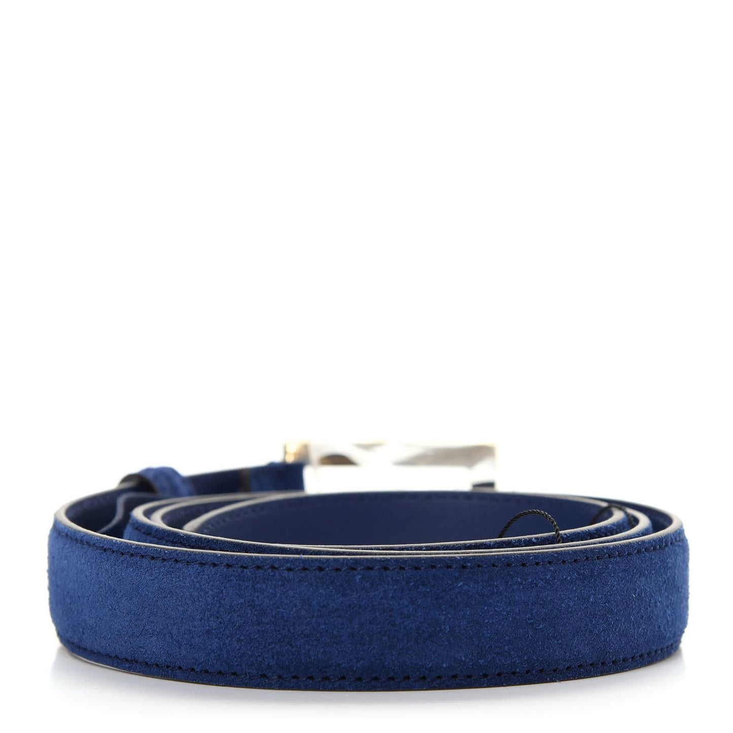 Suede Icaro G Cube 25mm Belt 95 38 Dark Navy