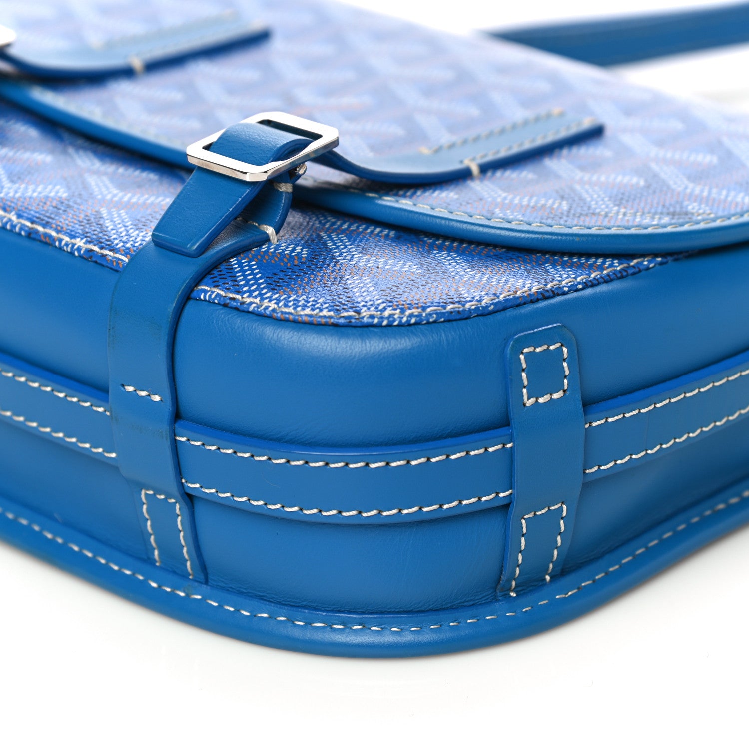 Goyard Goyardine Belvedere PM Messenger Bag Sky Blue 9 of 15