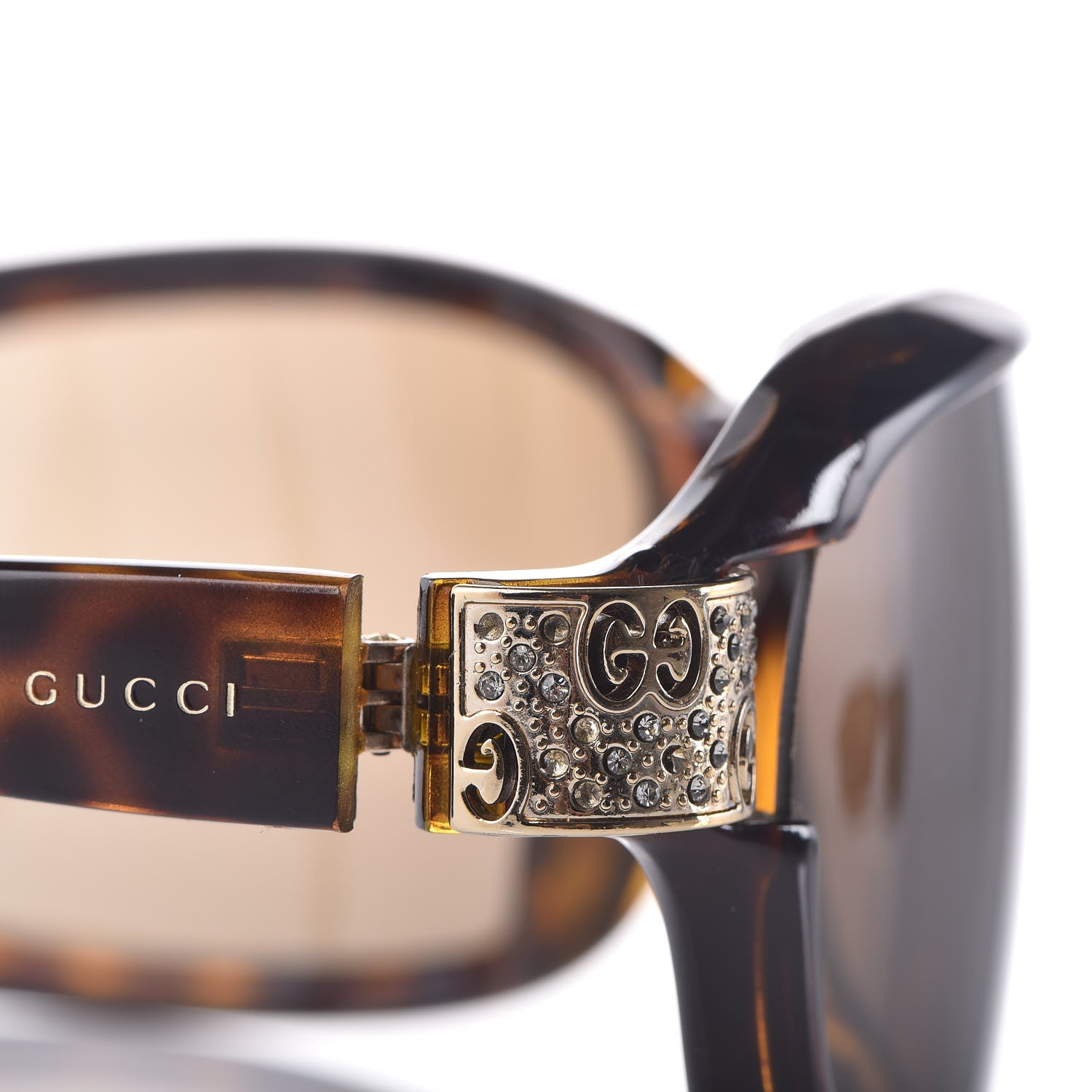 Gucci Crystal Sunglasses GG 2984/S Tortoise 9 of 10