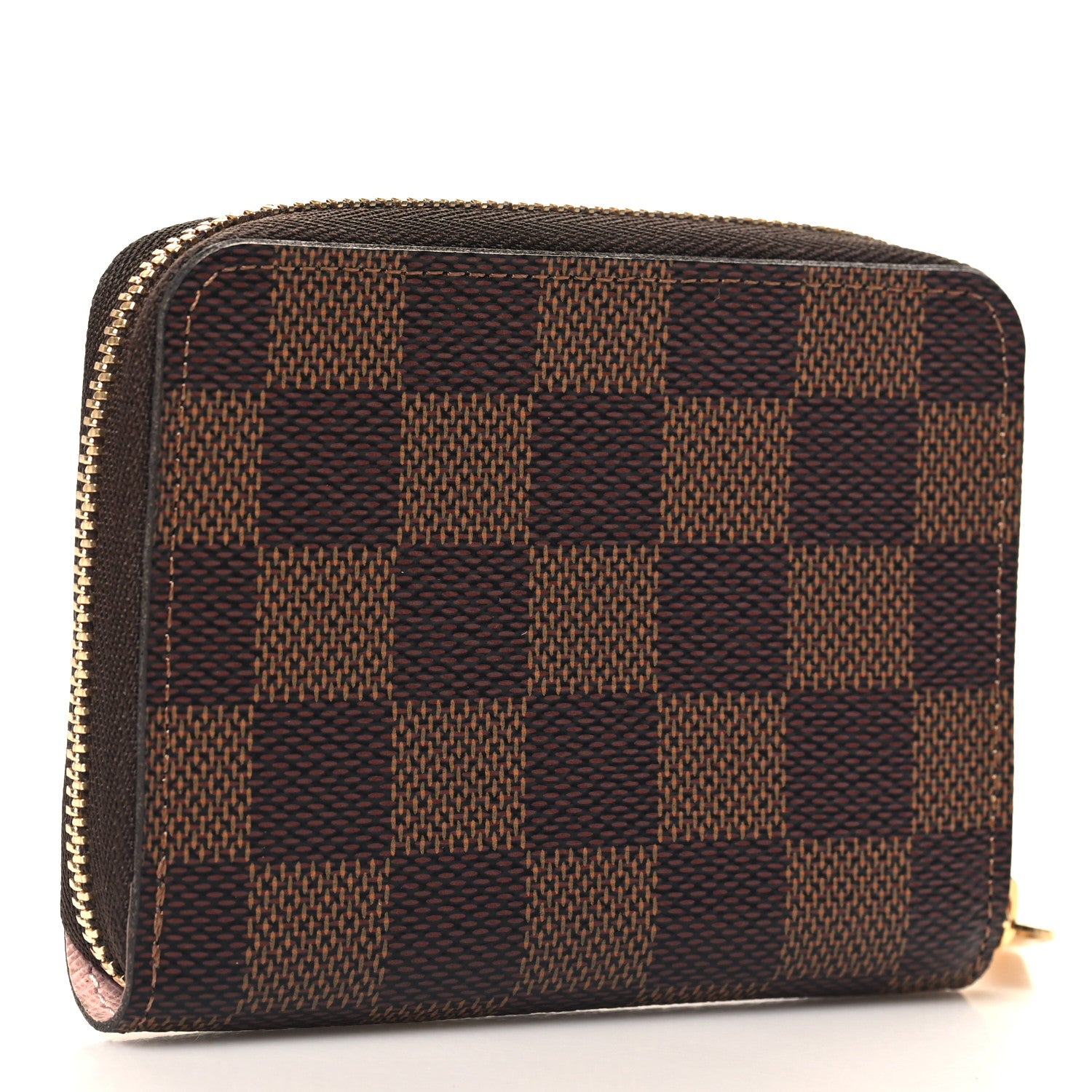 Louis Vuitton Damier Ebene Zippy Coin Purse Rose Ballerine 3 of 6