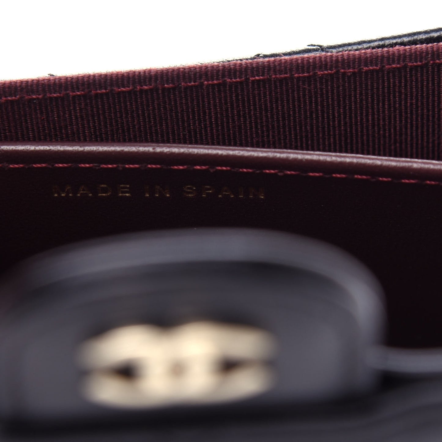 Lambskin Quilted Flap Card Holder Wallet Black