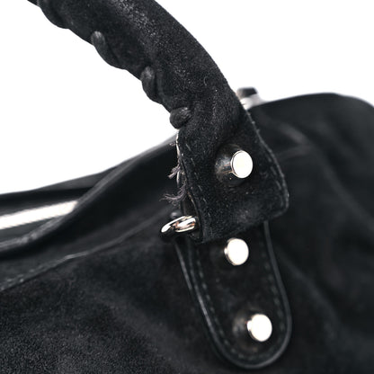 Balenciaga Baby Daim Suede Classic Silver Hardware City Black 19 of 35