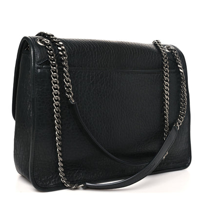 Saint Laurent Grained Lambskin Monogram Large Niki Chain Satchel Black 3 of 9