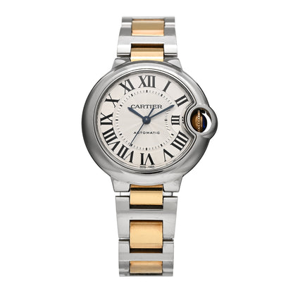 Cartier Stainless Steel 18K Yellow Gold 33mm Ballon Bleu De Cartier Automatic Watch 1 of 5