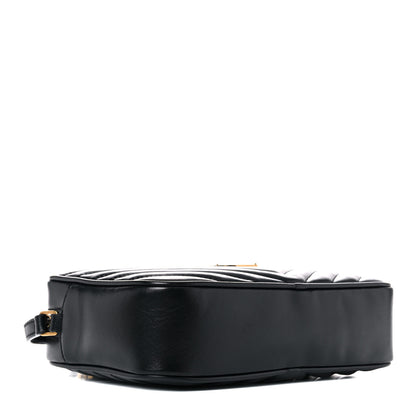 Saint Laurent Calfskin Matelasse Monogram Lou Camera Bag Black 4 of 11