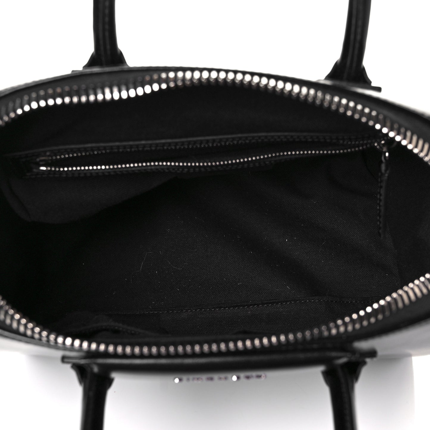 Shiny Lord Calfskin Small Antigona Black