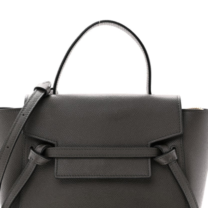 Celine Grained Calfskin Nano Belt Bag Grey 6 of 12