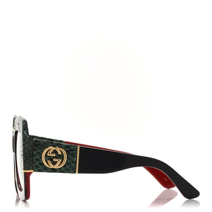 Gucci Snakeskin Acetate Square Sunglasses GG0484S Multicolor 3 of 8