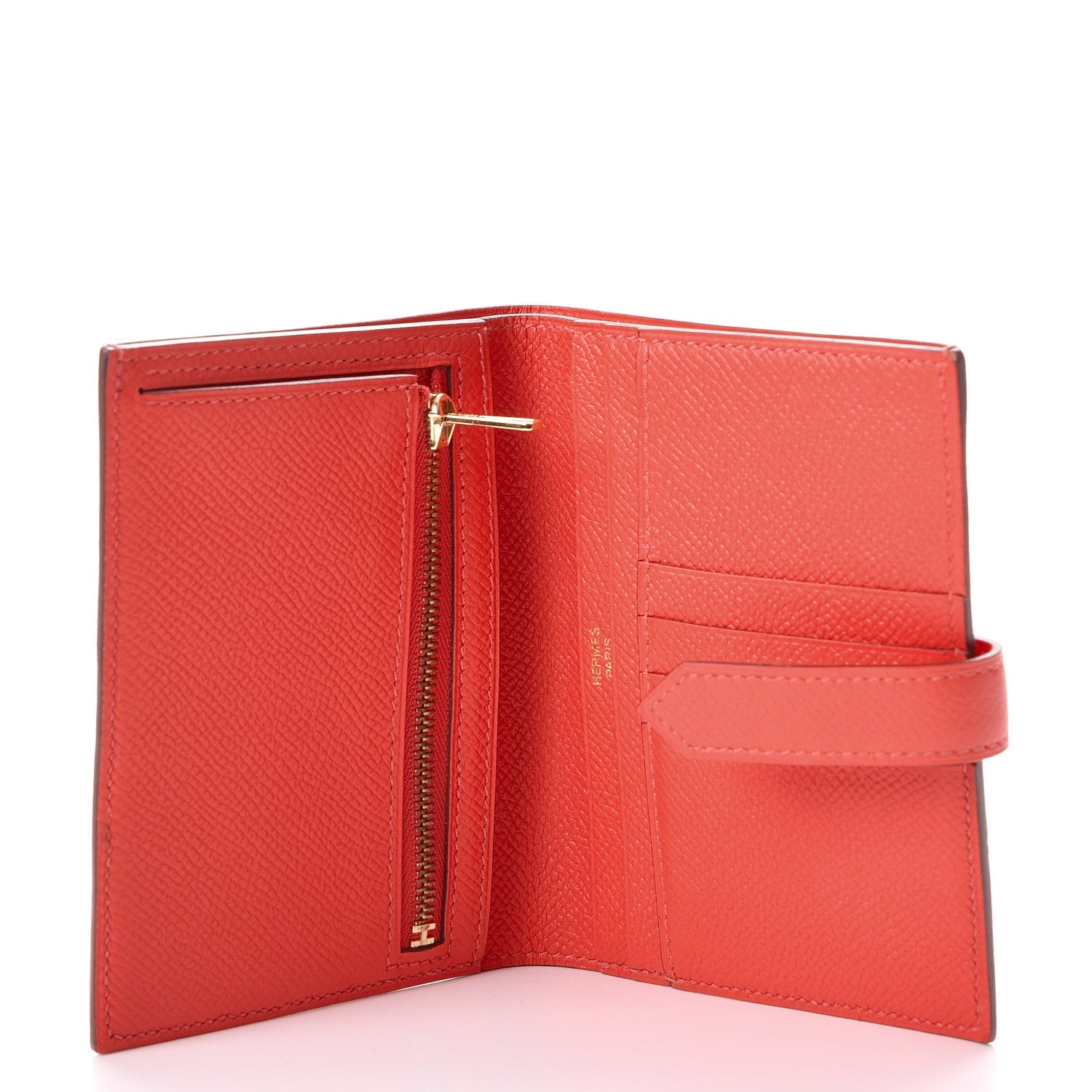 Hermes Epsom Bearn Compact Wallet Rose Jaipur 5 of 8