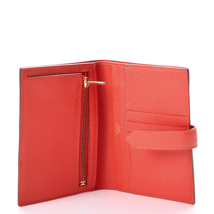 Hermes Epsom Bearn Compact Wallet Rose Jaipur 5 of 8