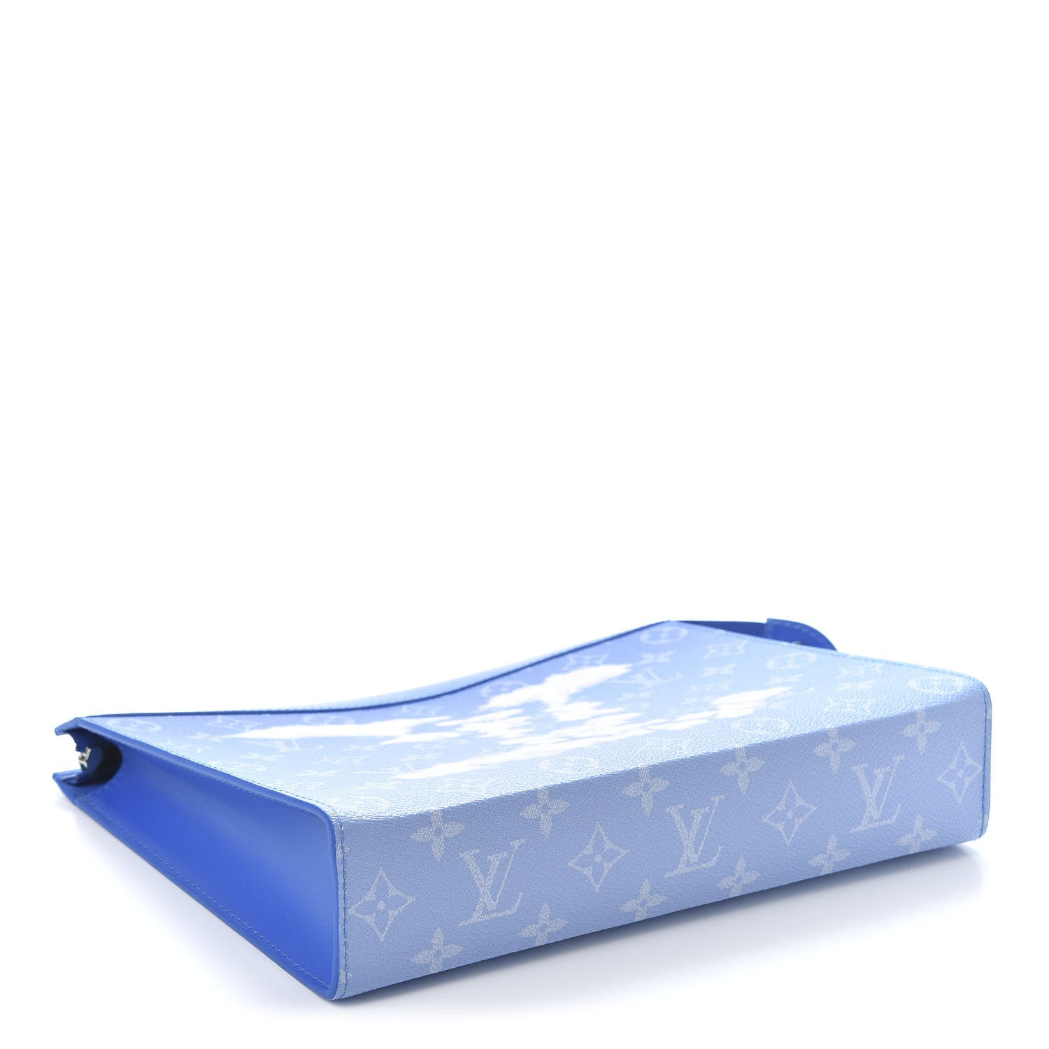Louis Vuitton Monogram Clouds Pochette Voyage MM A4 Blue 3 of 9