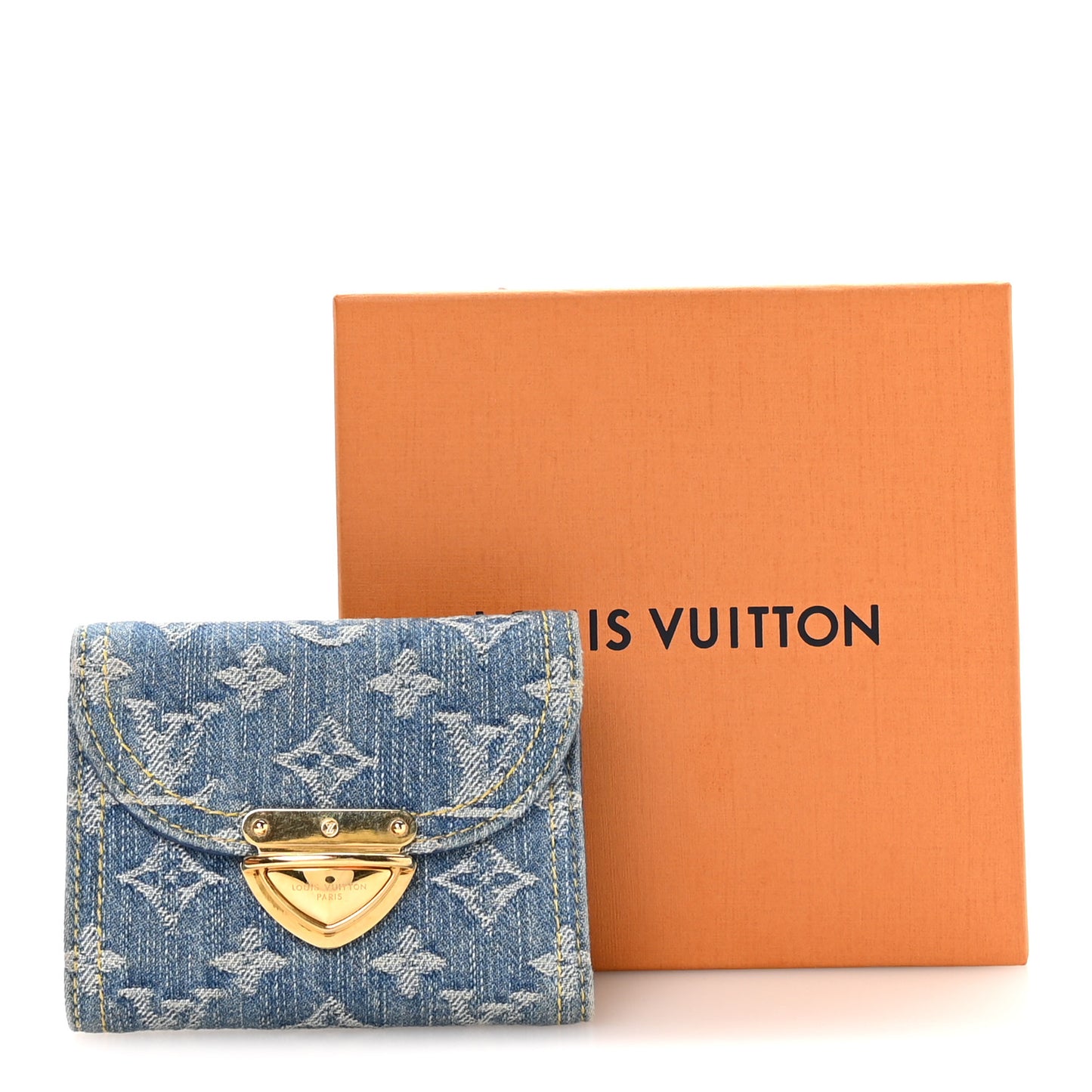 Denim Amelia Compact Wallet Blue