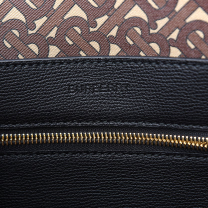 Burberry Calfskin TB Motif Embossed Tote Black 6 of 9