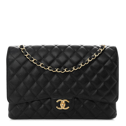 Chanel Caviar Quilted Maxi Double Flap Black 1 of 10