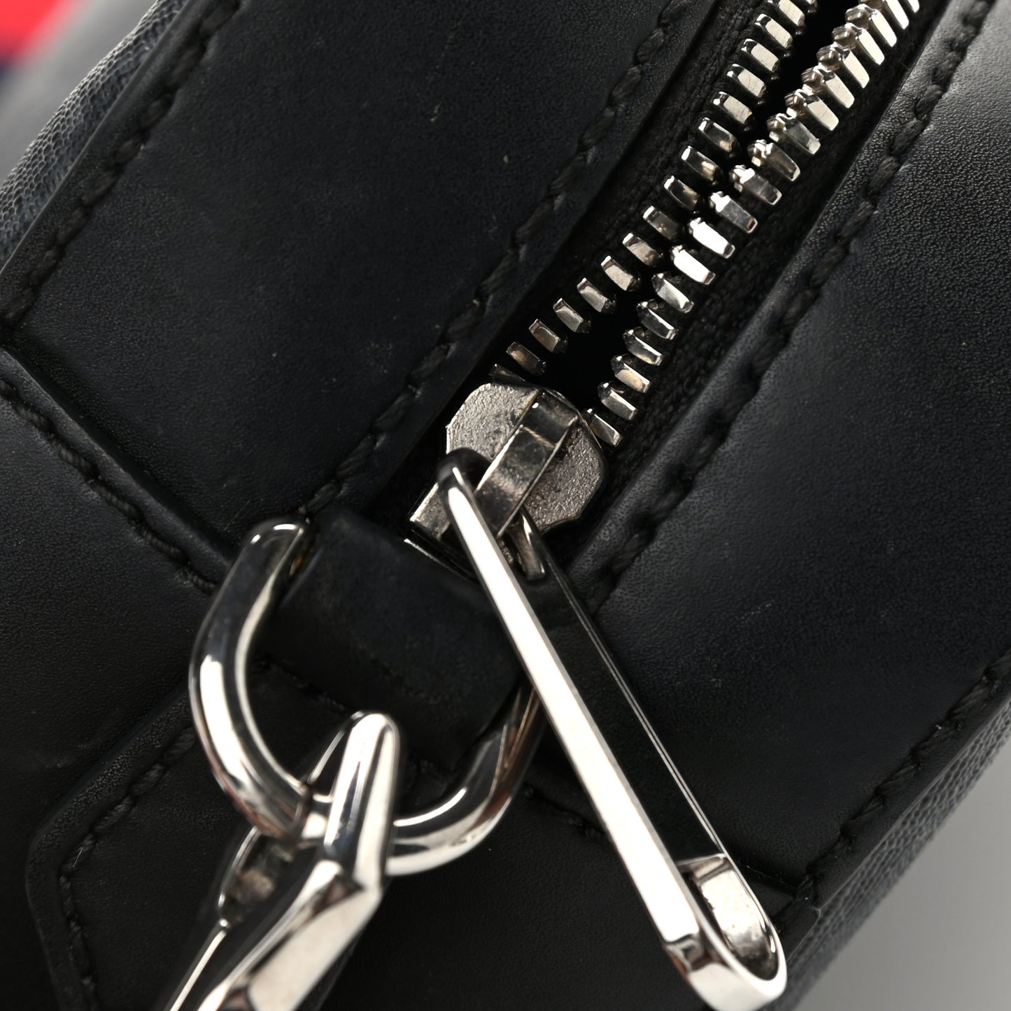 GG Supreme Monogram Web Shoulder Bag Black Grey