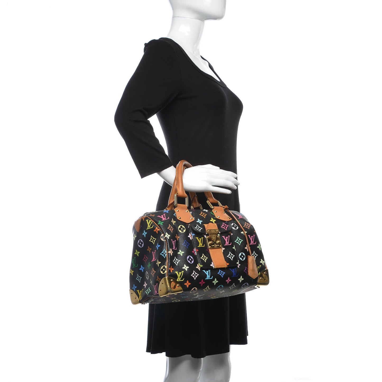 Monogram Multicolor Speedy 30 Black