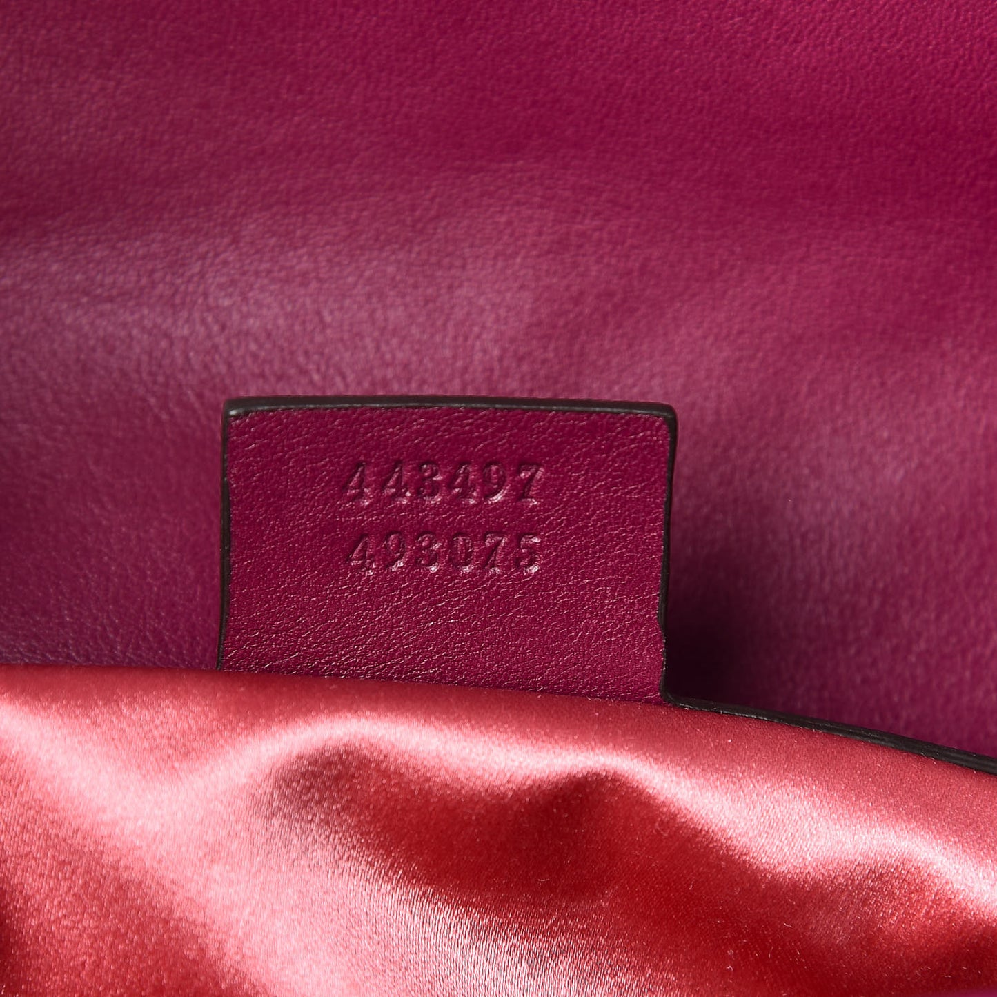 Velvet Matelasse Small GG Marmont Shoulder Bag Fuchsia Violet Cyclamen