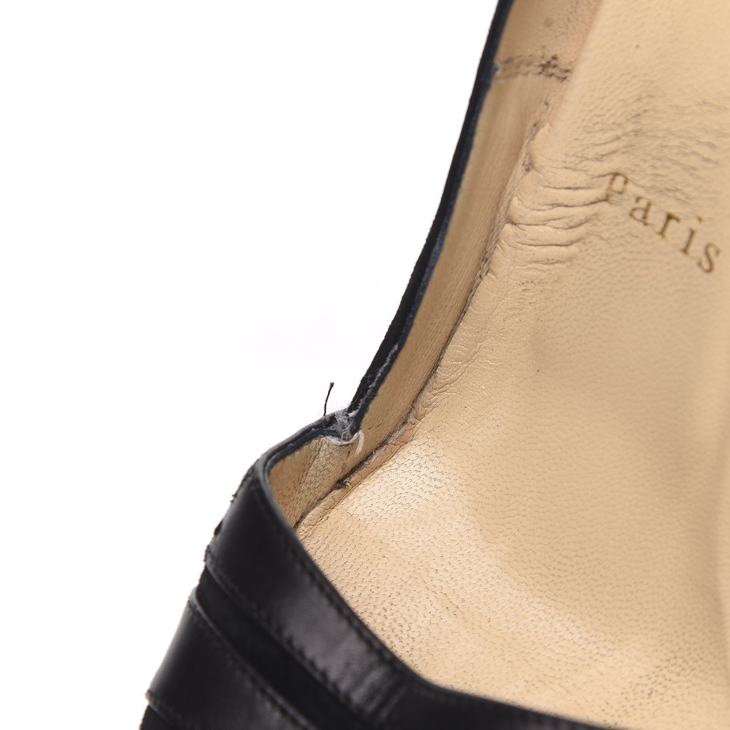 Christian Louboutin Shiny Calfskin Veau Velours Viva Bella 140 Platform Pumps 36.5 Black 11 of 14