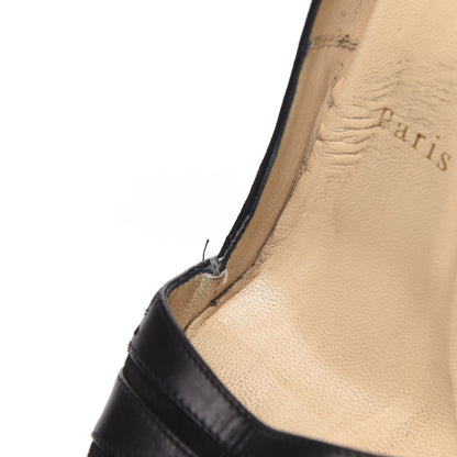 Christian Louboutin Shiny Calfskin Veau Velours Viva Bella 140 Platform Pumps 36.5 Black 11 of 14
