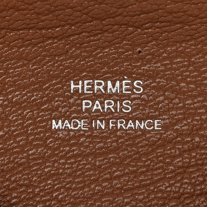 Hermes Chevre Mysore Verso Calvi Card Case Rose Texas Quebracho 6 of 12