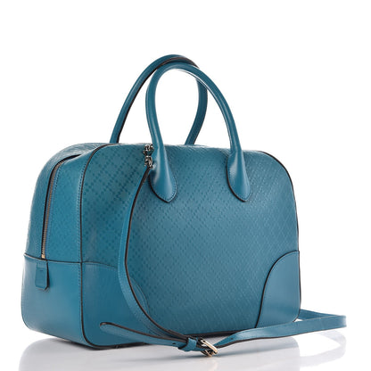 Gucci Calfskin Bright Diamante Top Handle Bag Deep Cobalt 4 of 21