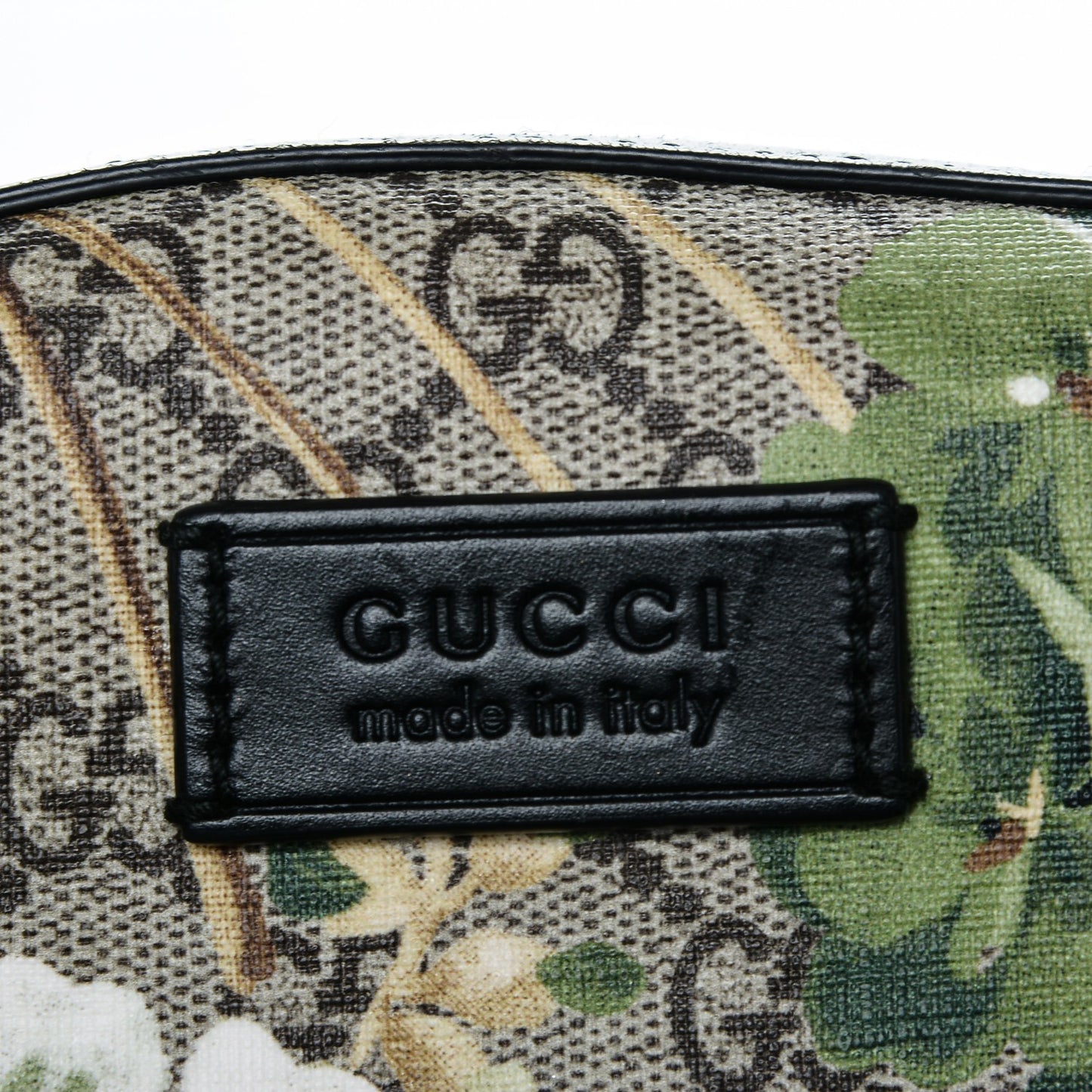 GG Supreme Monogram Blooms Medium Day Backpack Beige New Military Black