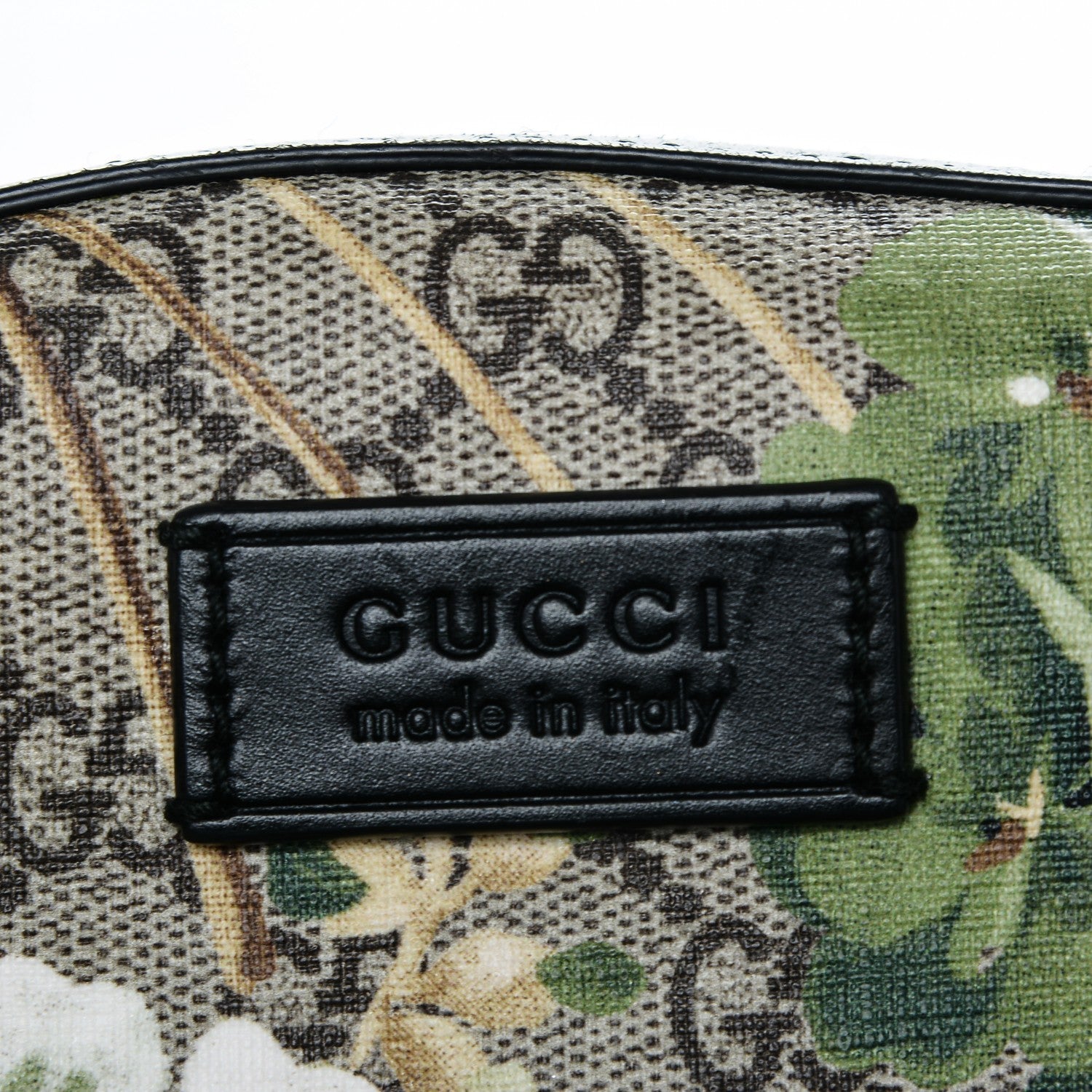 Gucci GG Supreme Monogram Blooms Medium Day Backpack Beige New Military Black 7 of 7