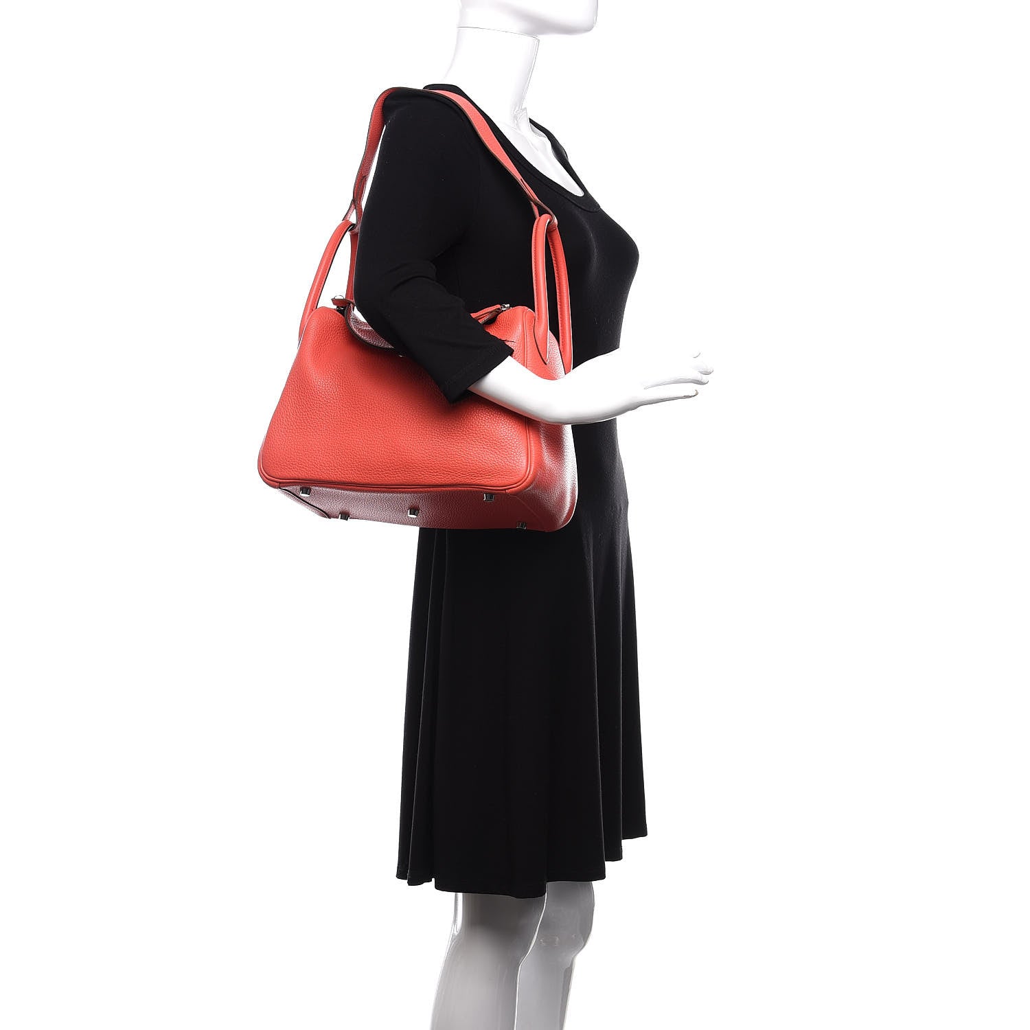 Hermes Taurillon Clemence Lindy 30 Rose Jaipur 2 of 10
