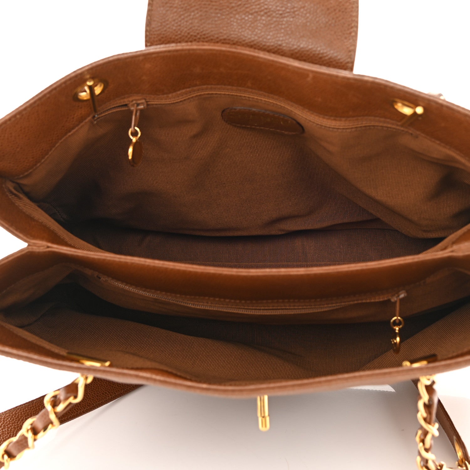 Chanel Caviar Shoulder Bag Brown 5 of 13