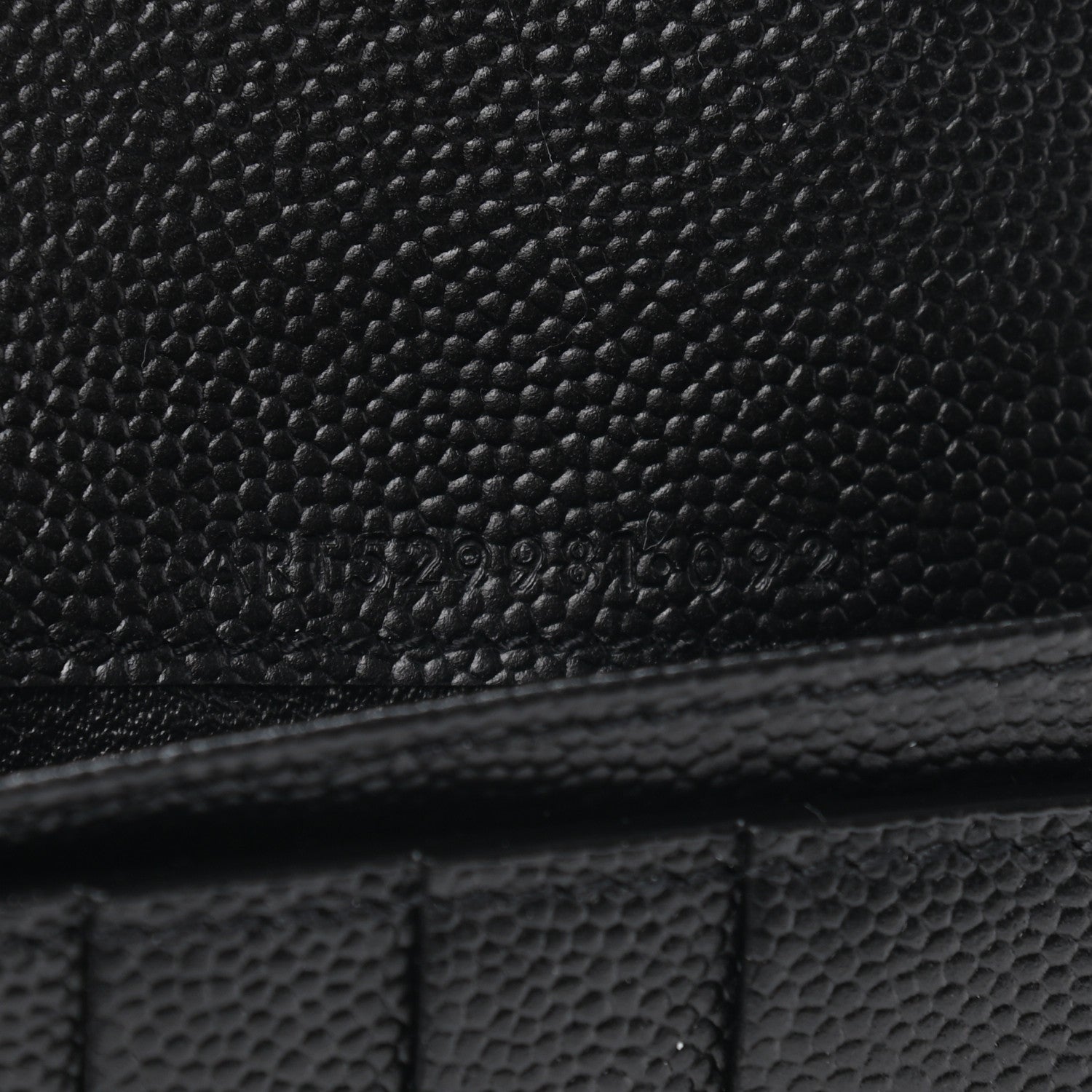 Saint Laurent Grain De Poudre Tiny Monogram Continental Wallet Black 7 of 7