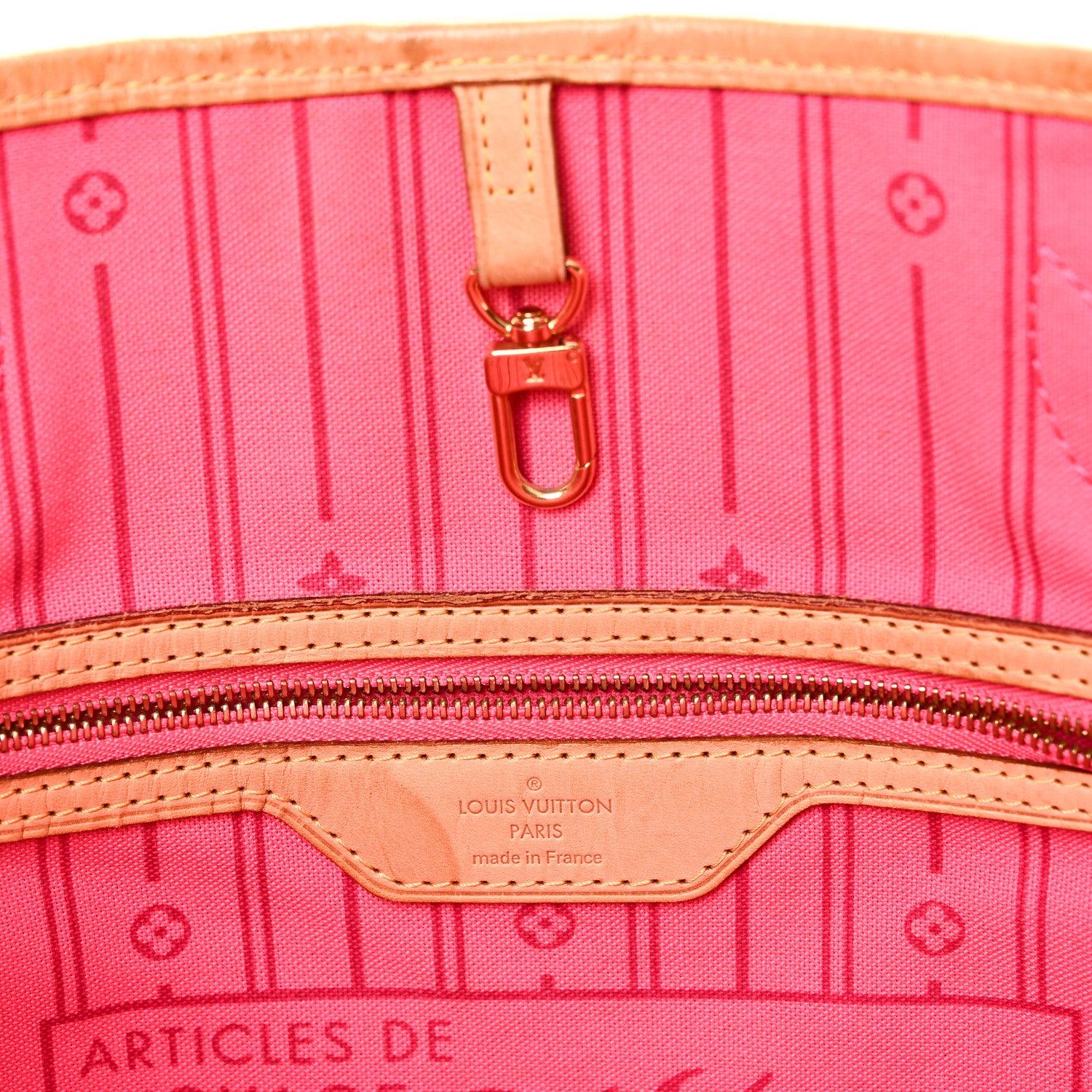 Louis Vuitton Monogram Roses Neverfull MM 6 of 10