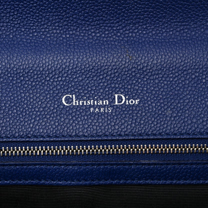 Christian Dior Grained Calfskin Medium Diorama Flap Bag Blue 6 of 17