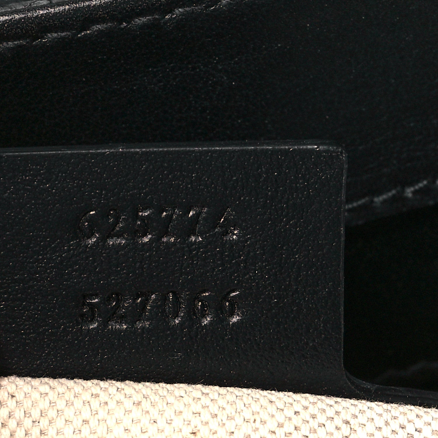 Gucci Calfskin GG Tennis Embossed Tote Bag Black 6 of 10