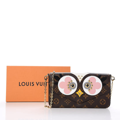 Louis Vuitton Monogram Lovely Birds Pochette Felicie Chain Wallet 9 of 9