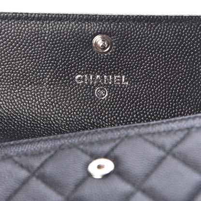Chanel Caviar Quilted Boy Flap Card Holder So Black 6 of 9