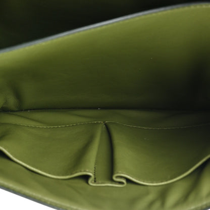 Celine Box Calfskin Classic Box Medium Flap Bag Army Green 5 of 11