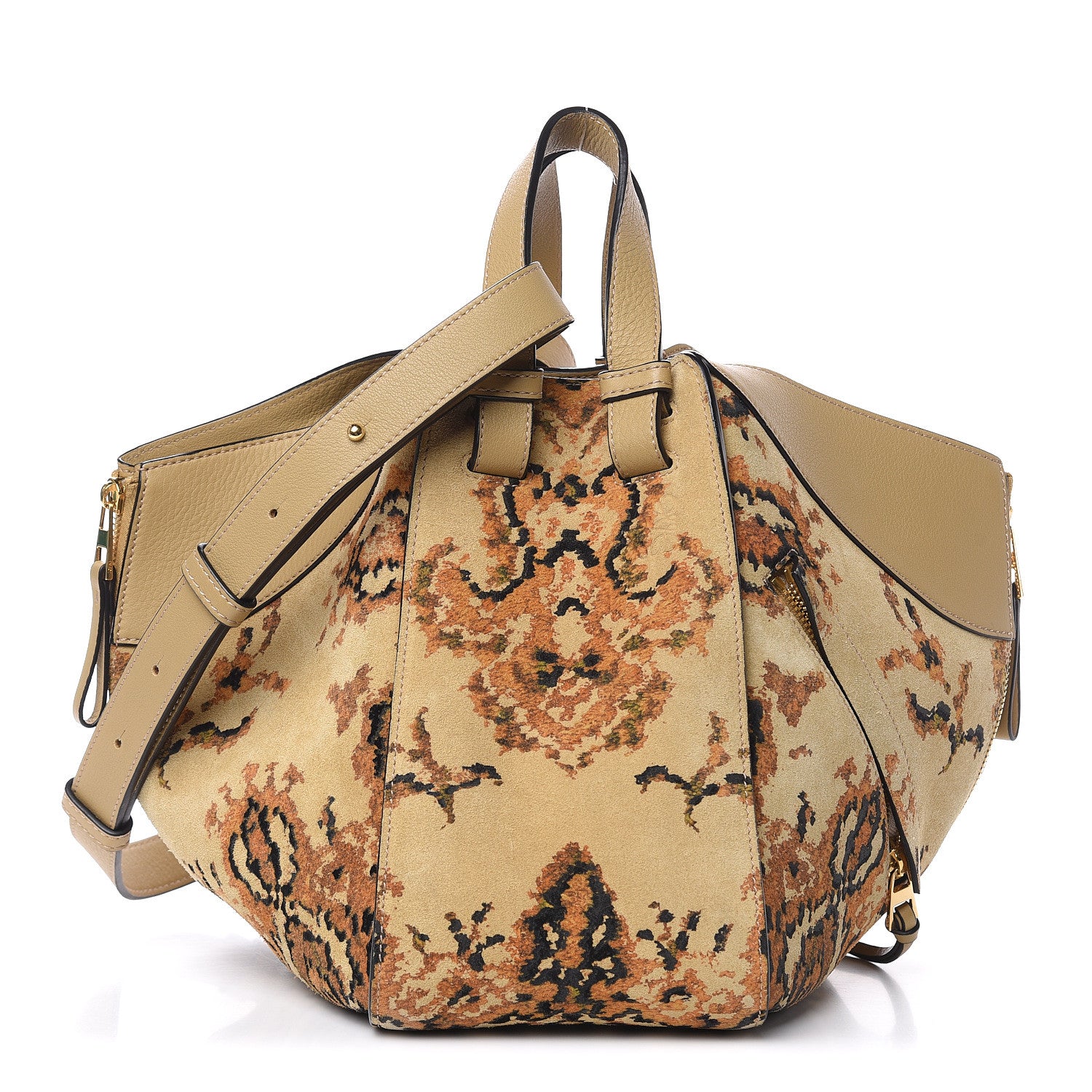 Loewe Suede Tapestry Small Hammock Shoulder Bag Multicolor 1 of 9