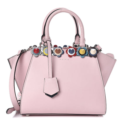Fendi Vitello Dolce Plexiglass Flowerland Studded Mini 3Jours Tote Peonia Multicolor 1 of 9