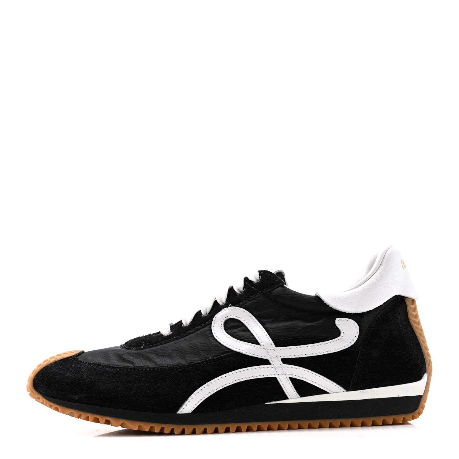 Loewe Nylon Suede Flow Runners Sneakers 42 Black 1 of 11