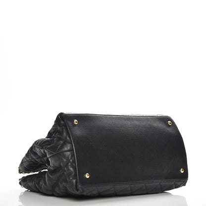 Chanel Calfskin Quilted Small Chain Me Tote Black 6 of 9