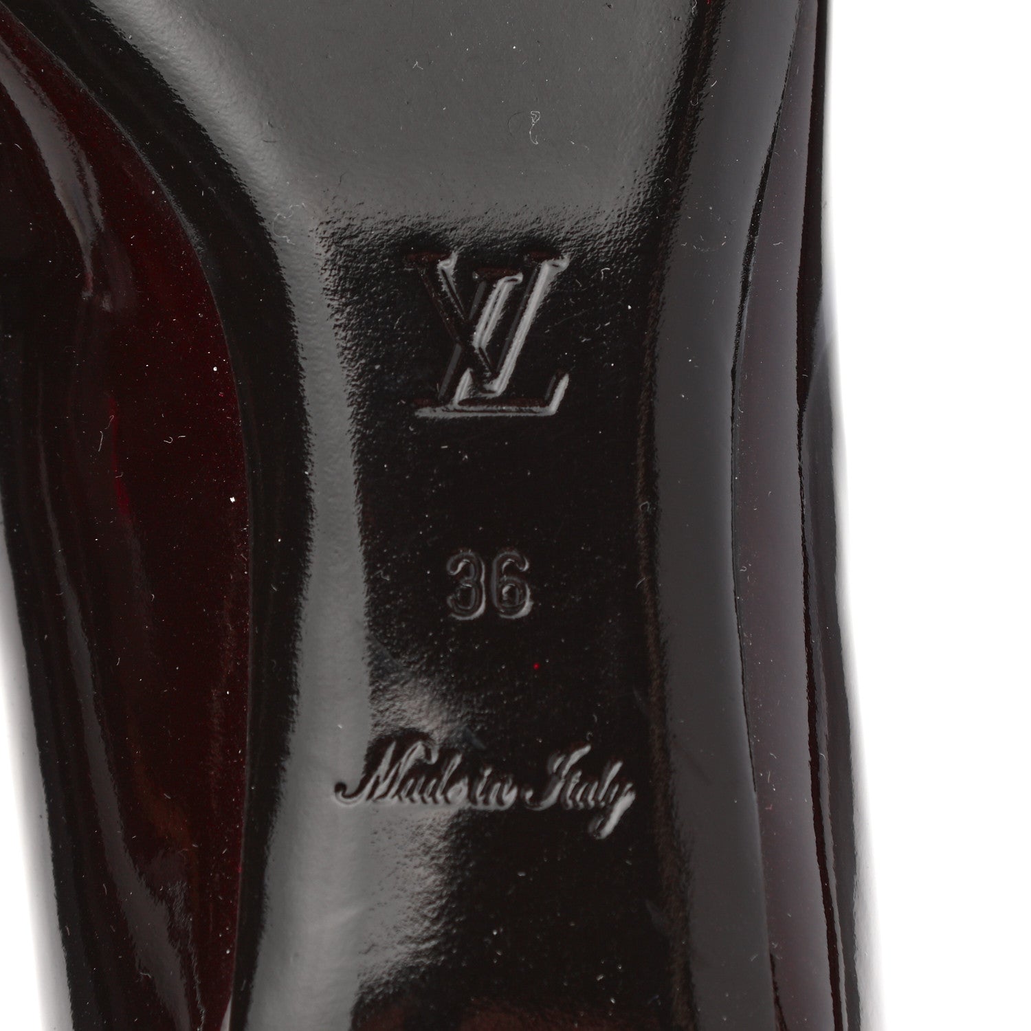 Louis Vuitton Patent Sloane Ballerina Flats 36 Amarante 6 of 12