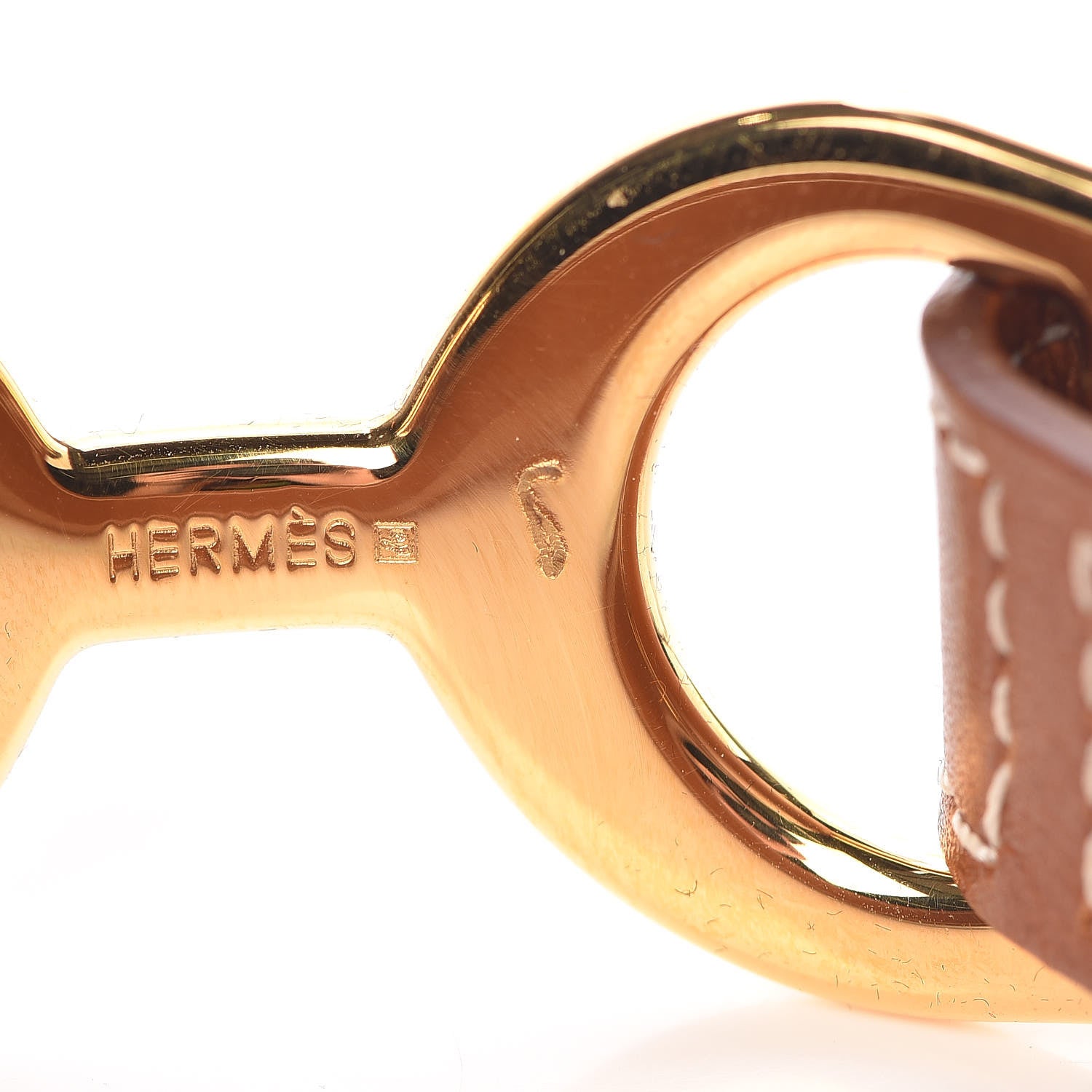 Hermes Barenia Pavane Cuff M Fauve 5 of 7