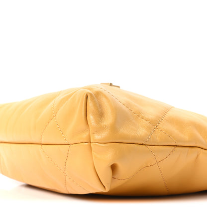 Chanel Shiny Calfskin Quilted Mini Chanel 22 Yellow 10 of 10