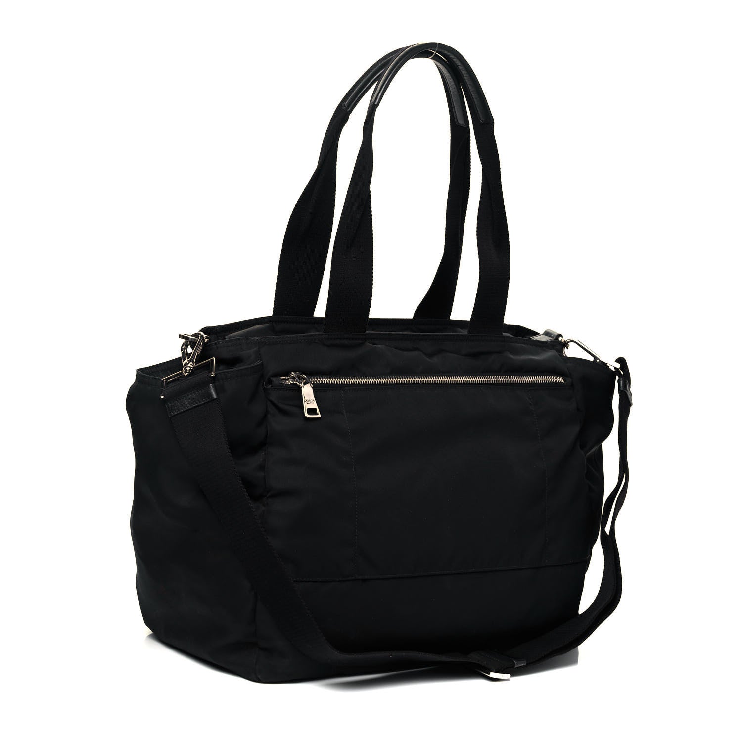 Prada Nylon Vela Baby Bag Black 2 of 8