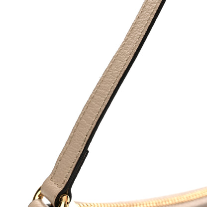 Gucci GG Supreme Monogram Textured Dollar Calfskin Small Ophidia Hobo Beige Mystic White Oatmeal 11 of 12