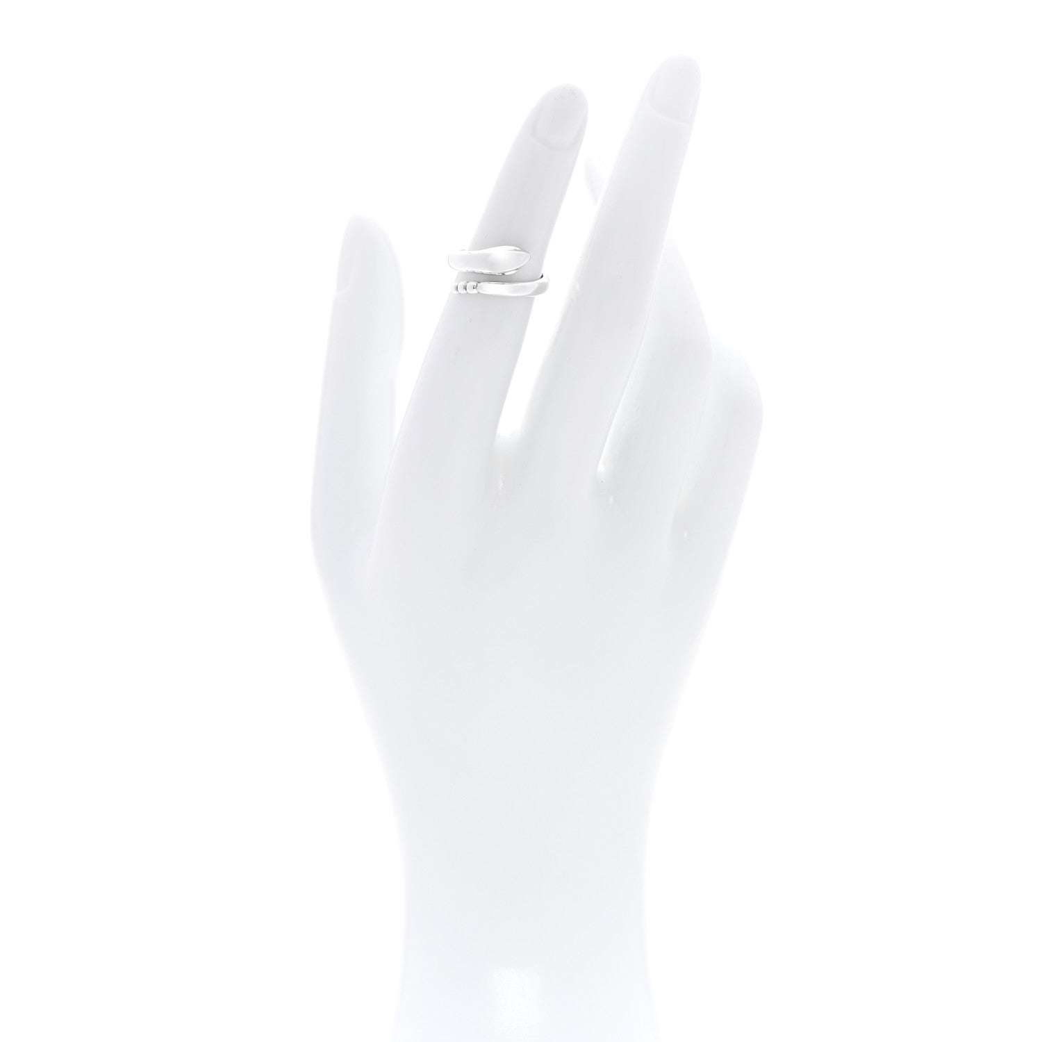 Tiffany Sterling Silver Elsa Peretti Snake Ring 47 4.25 2 of 5