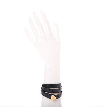 Louis Vuitton Calfskin Box It Bracelet 17 Black 2 of 5
