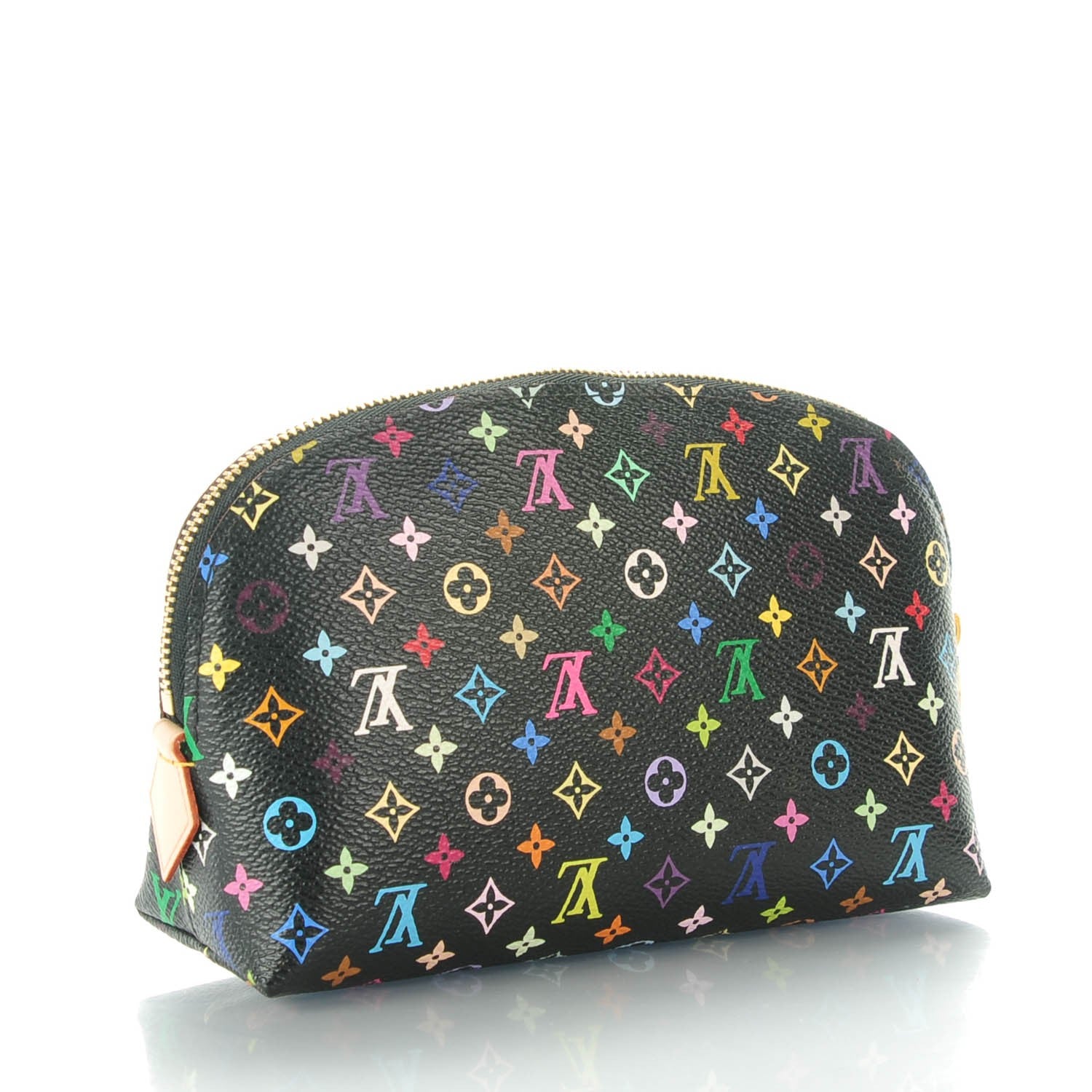 Louis Vuitton Monogram Multicolor Cosmetic Pouch Black Grenade 3 of 7